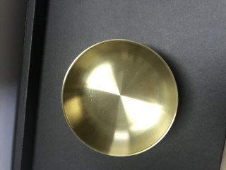 Bát inox 304 Hàn Quốc 2 lớp mạ vàng   . Cao 3cm